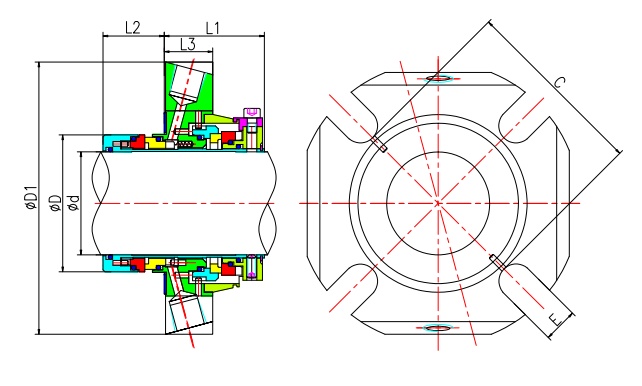 Double Cartridge Seals D21